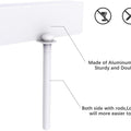 Metal Bifold Door Lock - Double Door Child Safety Locks Keep Toddler, Cats&Dogs Out of Closets, Cabinets, Pantry - No Need Install (1PC)