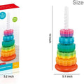 Baby Spinning Stacking Toy – Stacking Toy for Babies Autism Toys Spiral Stacker Toy Rainbow Spinning Wheel Toy for Focus, Dexterity, Brain Development,Interactive Learning Birthday Gift