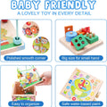 Wooden Activity Cube | Montessori Toys for 1 2 3 Year Old Toddler Gifts