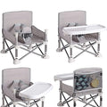 Portable Baby Seat Travel Chair| Compact Fold with Straps for Indoor/Outdoor Use| Great for Camping, Beach, Lawn |Toddlers, Kids, Boys, Girls (Neural Seat)